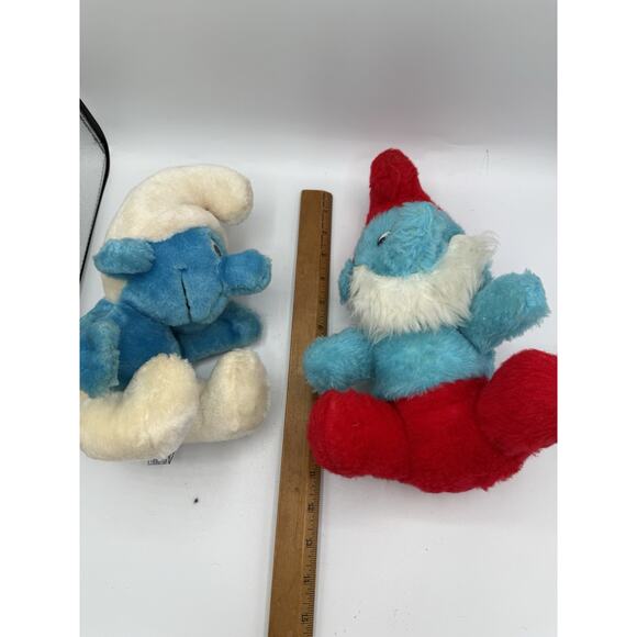 Smurfs Bundle of 2 Papa Smurf 1981, 1979 vtg vintage Peyo Wallace Berrie - Picture 13 of 13